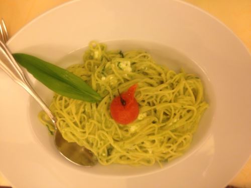 Bärlauchspaghetti
