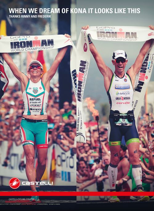 Carfrae und Van Lierde gewinnen IRONMAN Hawaii mit Castelli Bekleidung