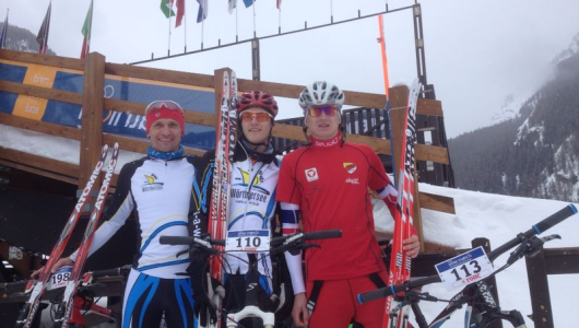 Wintertriathlon Weltmeisterschaft in Italien