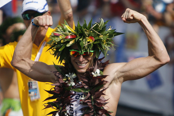 IRONMAN Weltmeister Pete Jacobs beim IRONMAN Frankfurt am Start