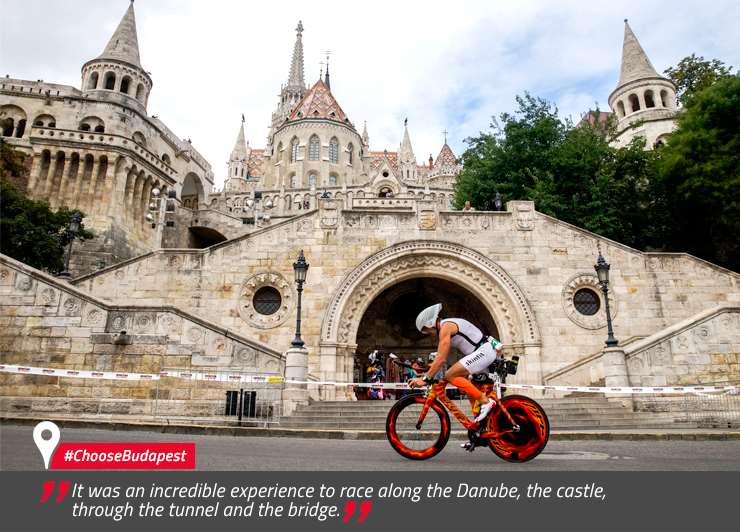 Teste die möglichen IRONMAN 70.3 World Championship Strecken in Budapest