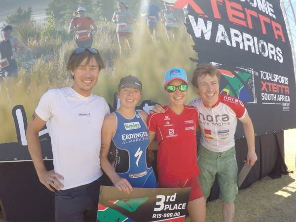 Wasle bei XTERRA Südafrika auf dem Podium
