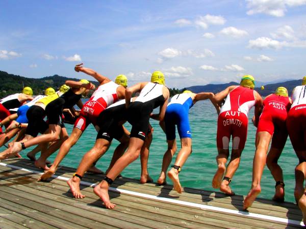 Christian Grillitsch und Romana Slavinec gewinnen Wörthersee-Triathlon