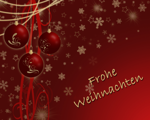 Frohe Weihnachten und einen guten Rutsch