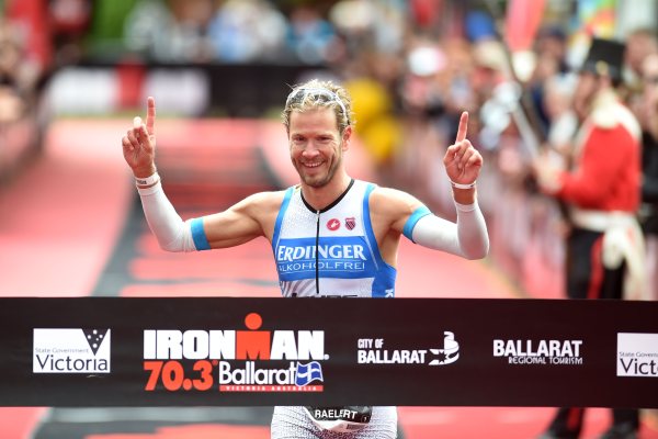Michael Raelert beim Linz Triathlon am Start