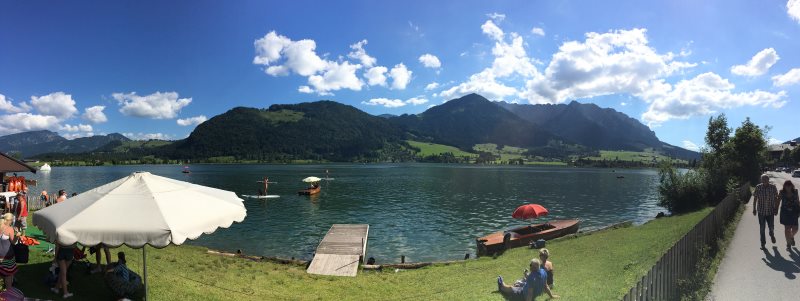 Traumhaftes Panorma der Challenge Walchsee