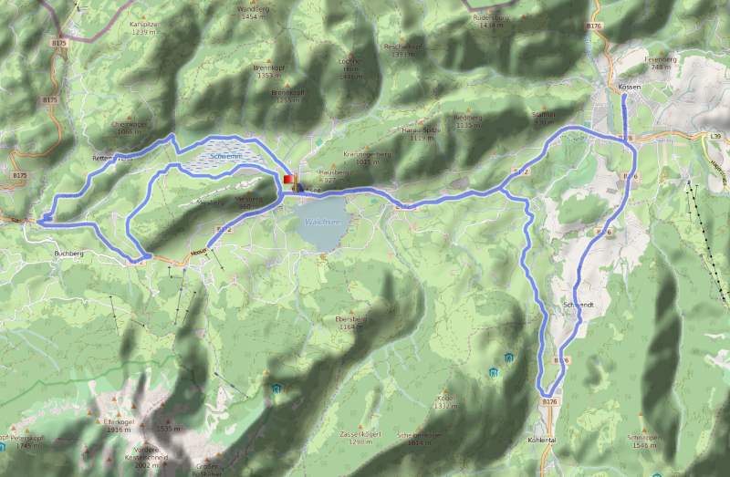 Die Radstrecke der Challenge Walchsee im Detail