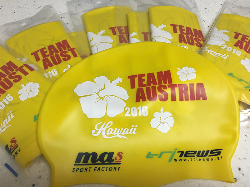IRONMAN Hawaii Badekappen für alle Österreicher
