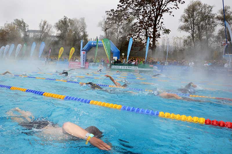 Rekordergebnis bei 24 Stunden Schwimmen in Bad Radkersburg