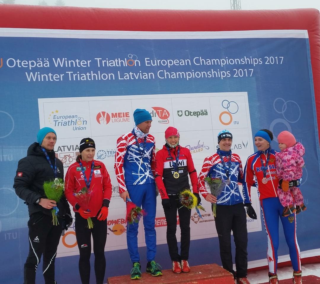 Slavinec holt Wintertriathlon EM Silber