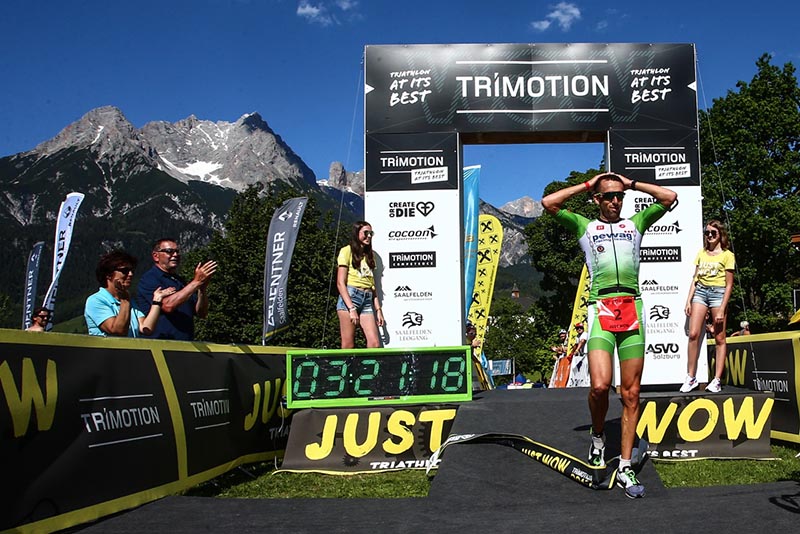Marino Vanhoenacker gewinnt Trimotion Saalfelden mit Streckenrekord