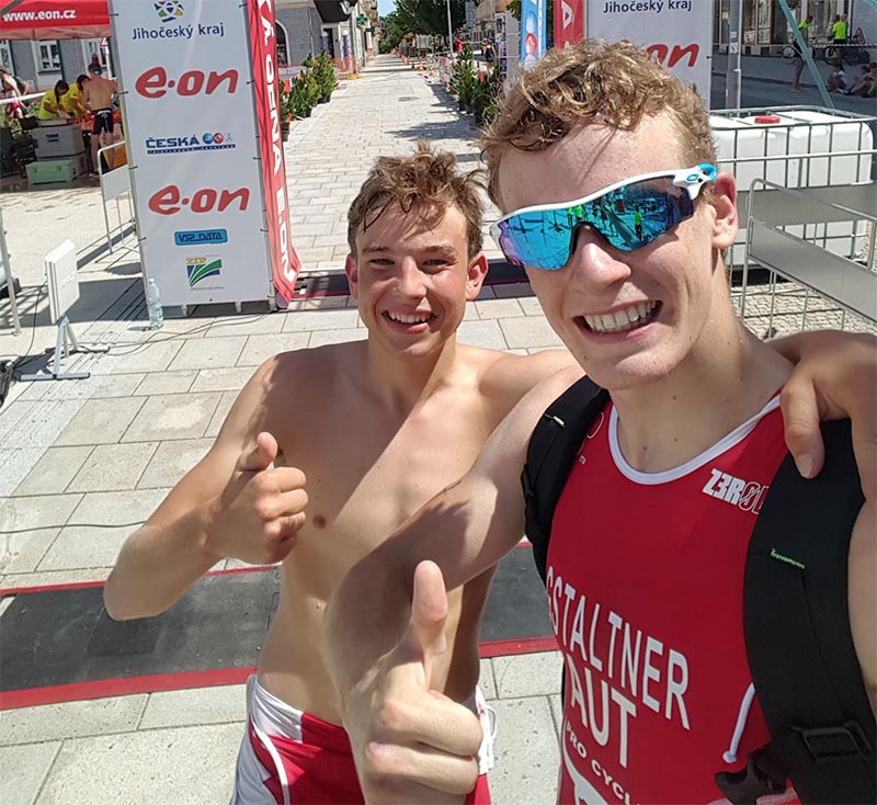 Gstaltner läuft auf Junioren Europacup Podest