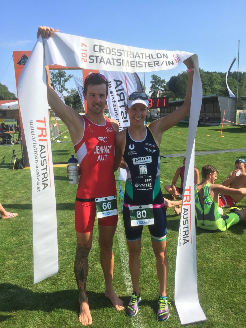 Gruber und Lienhart neue Crosstriathlon Staatsmeister