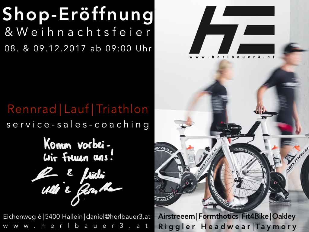 Herlbauer eröffnen Triathlonshop in Salzburg