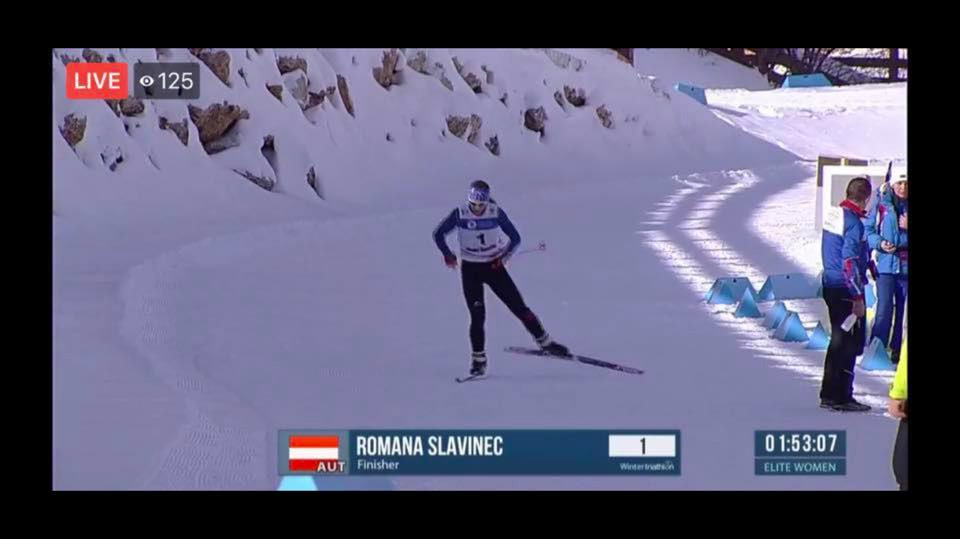Slavinec holt Wintertriathlon EM Silber