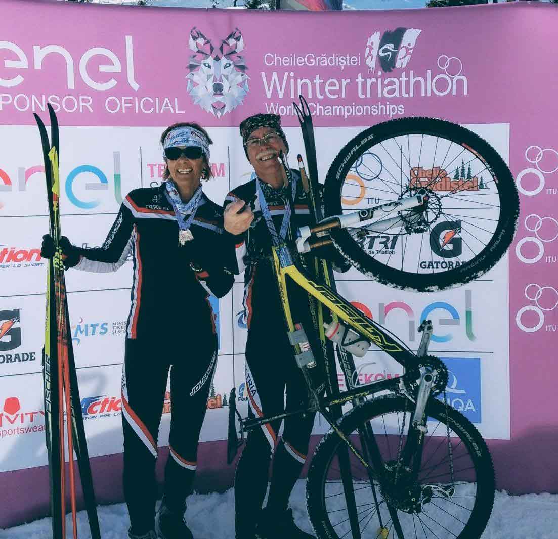Age Group Medaillen bei Wintertriathlon-Weltmeisterschaft