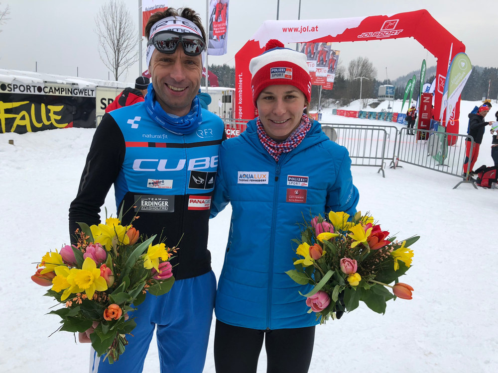 Slavinec und Wieltschnig holen Wintertriathlon Staatsmeistertitel