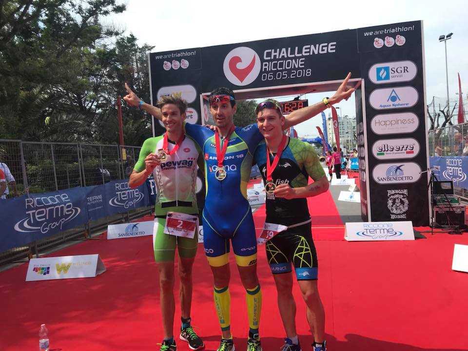 Steurer und Steger bei Challenge Riccione am Podest