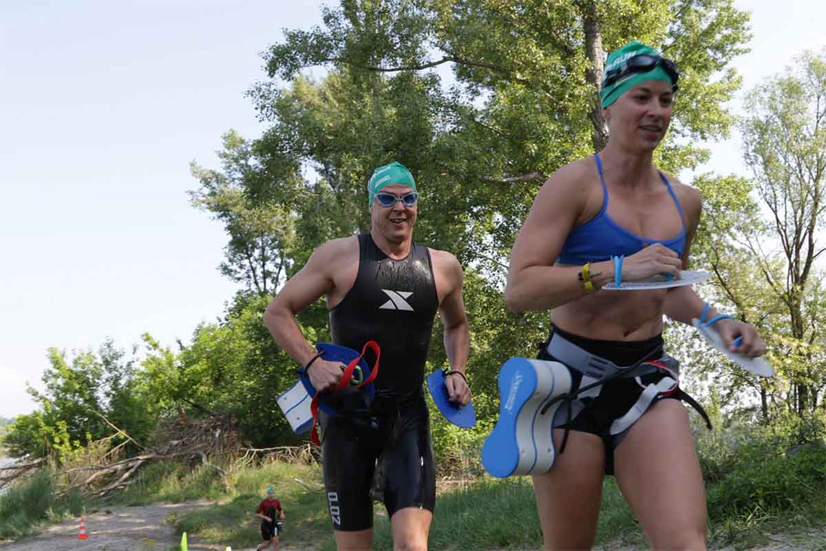 Gelungene Swim Run Premiere in Klosterneuburg