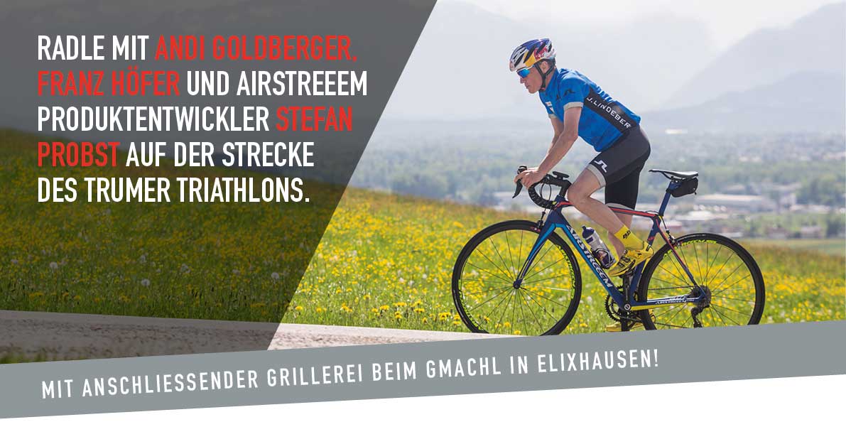 Streckenbesichtigung des Trumer Triathlon