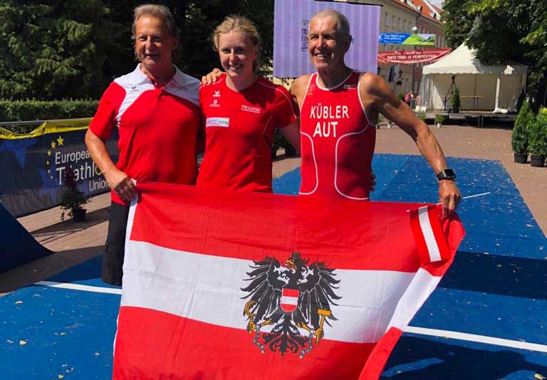 Kübler und Moitzi gewinnen Age Group EM Medaillen