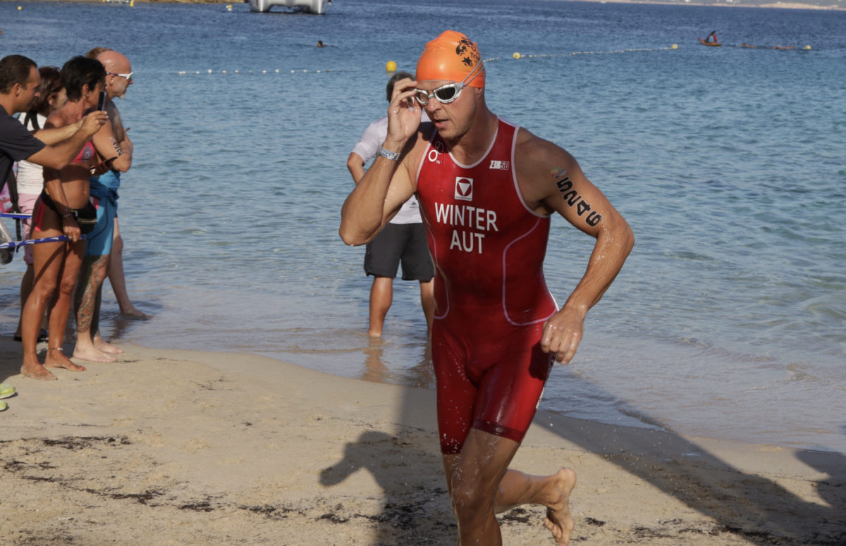 Arthur Winter holt sich AK Europameistertitel im Aquabike
