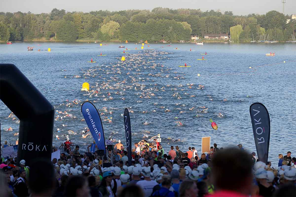 Schwimmstart beim IRONMAN Frankfurt
