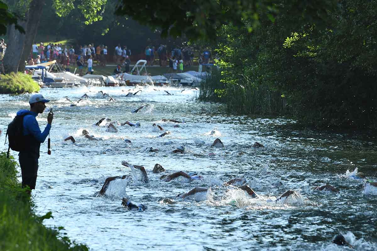Lendkanal beim IRONMAN Austria