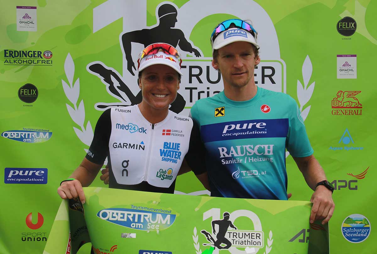 Andreas Giglmayr gewinnt den Trumer Triathlon 2019