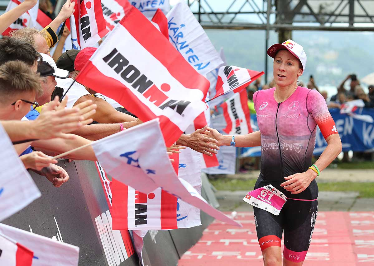 Daniela Ryf setzt bei der Bekleidung auf Scatta | Foto: Getty Images for IRONMAN Austria
