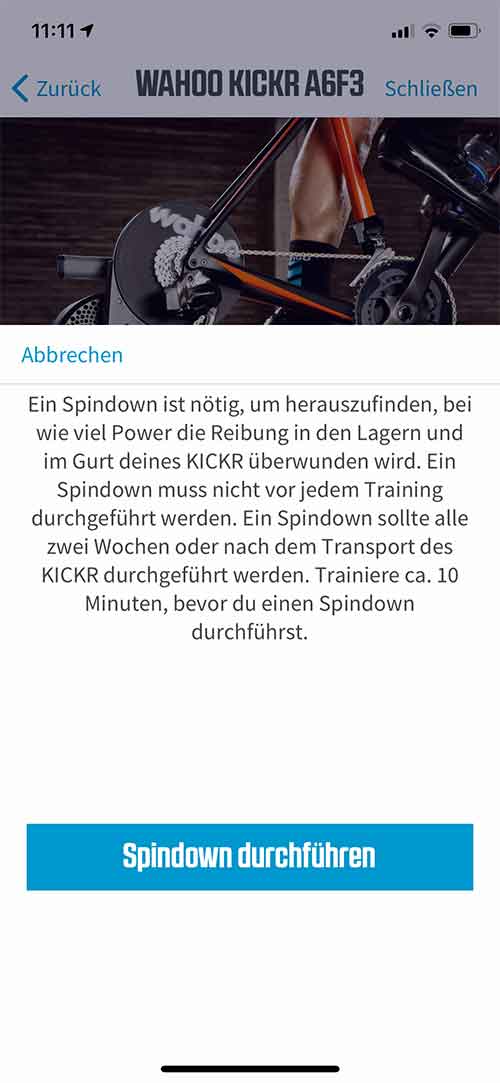 Wahoo Kickr App