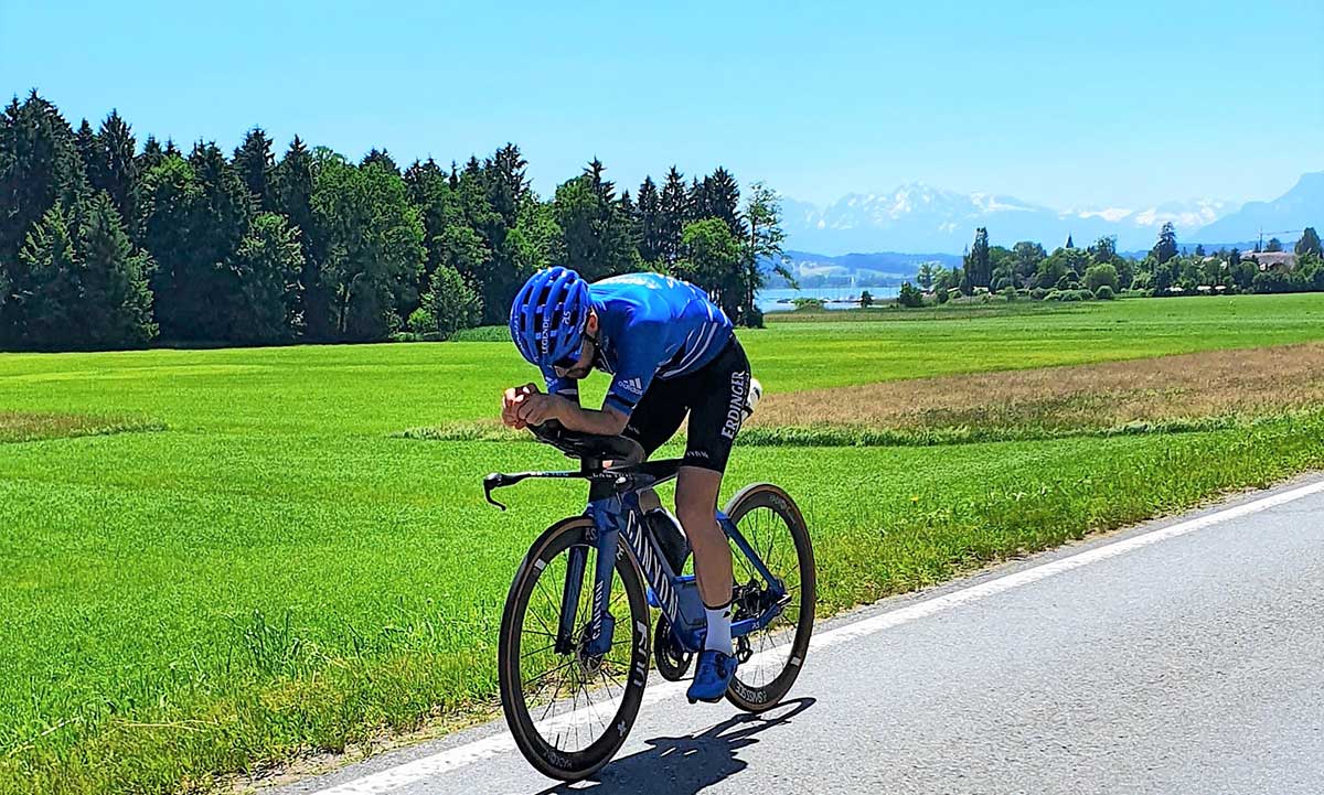 Patrick Lange beim Trumer Triathlon