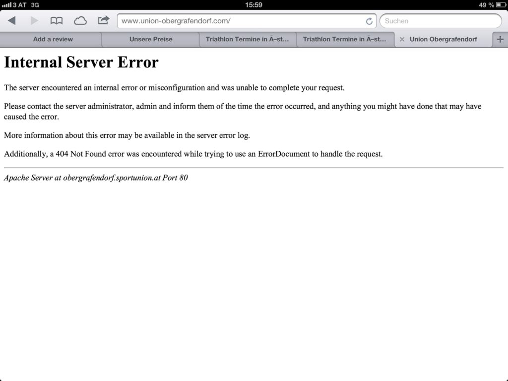 update: Ober Grafendorf Anmeldungen zwangen Server in die Knie