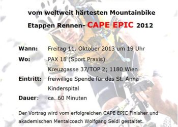 "Cape Epic" Vortrag in Wien 5
