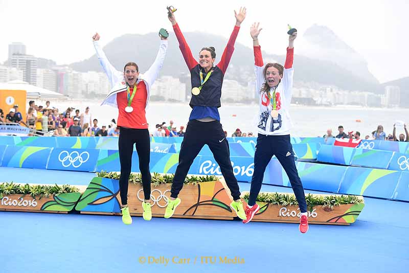Die besten Bilder des Olympischen Triathlons der Damen in Rio 2016 12 Wir sind die Größten!