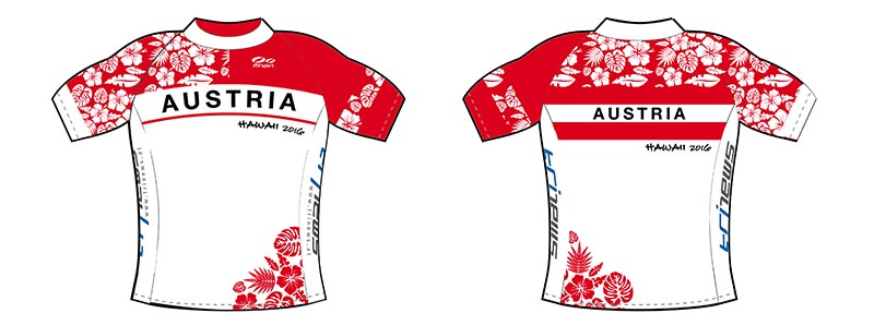 TEAM AUSTRIA Shirts für den IRONMAN Hawaii 2016