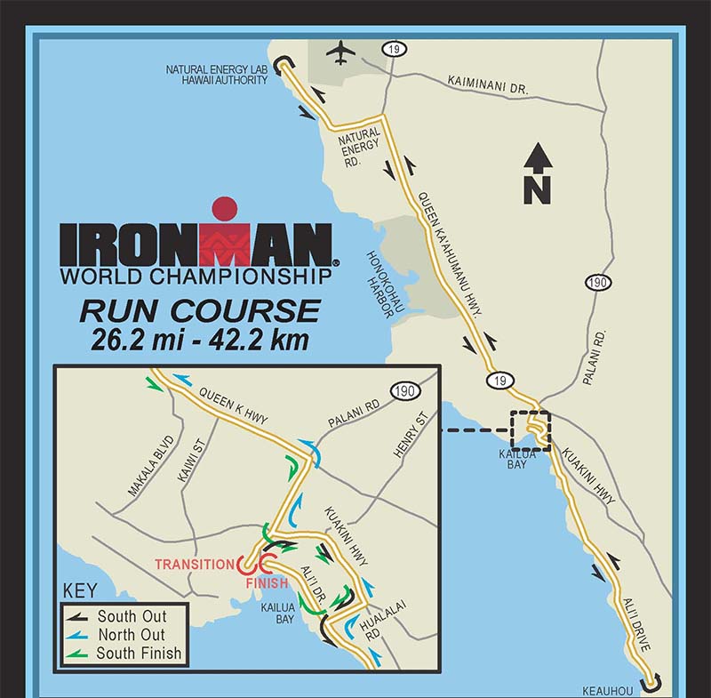 IRONMAN Hawaii Laufstrecke