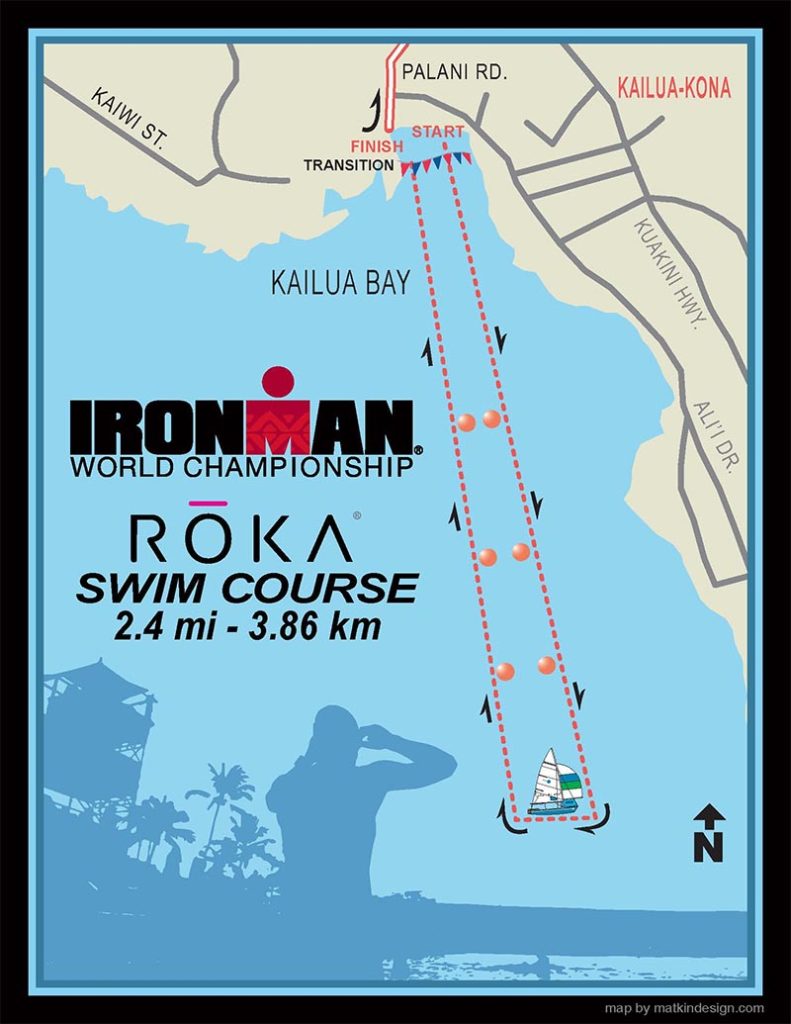 IRONMAN Hawaii: Die Schwimmstrecke 2 3,86 Kilometer gilt es bei der IRONMAN World Championship zu schwimmen