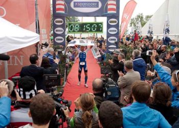 Sieger des Austria Triathlons in Podersdorf über die Langdistanz Petr Vabrousek
