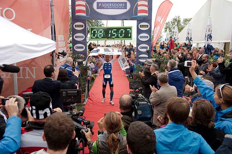 Sieger des Austria Triathlons in Podersdorf über die Langdistanz Petr Vabrousek
