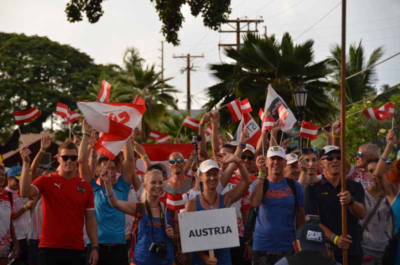 IRONMAN Hawaii 2016: Parade der Nationen