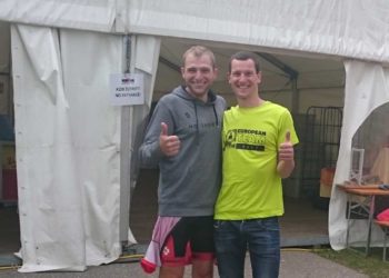 Alexander Strutz gemeinsam mit dem mehrfachen IRONMAN Austria-Kärnten Finisher Anton Blokhin aus der Ukrainie