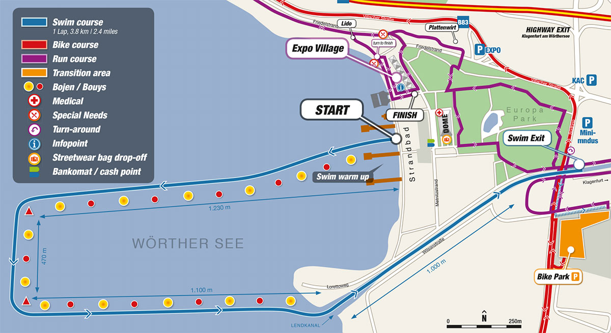 Die IRONMAN Austria Schwimmstrecke