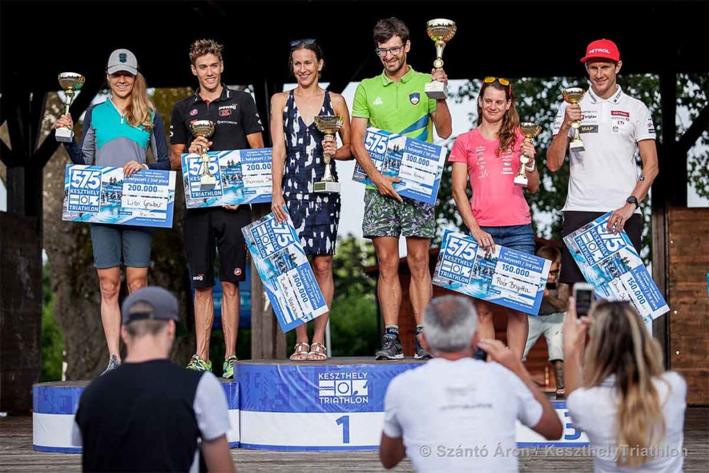 Gruber und Steger bei 575 Keszthely Triathlon auf Rang zwei