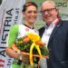 Beatrice Weiß feiert beim Trumer Triathlon den Staatsmeistertitel über die Mitteldistanz