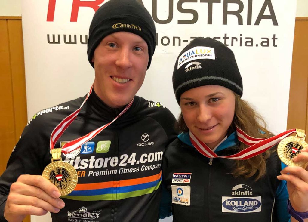 Slavinec und Gehbauer Wintertriathlon Staatsmeister 2019