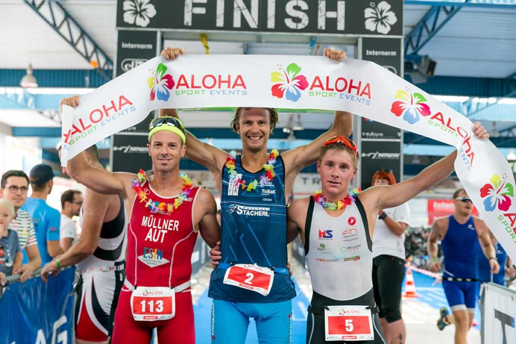 Kumhofer und Schlagbauer gewinnen ausverkauften ALOHA TRI Traun Die Sieger des ALOHA TRI Traun 2019