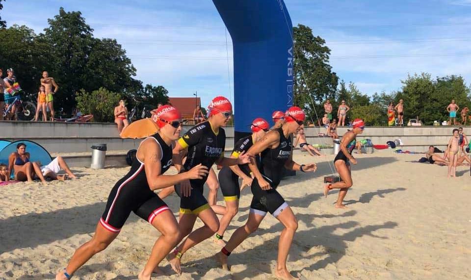 Start der Damenwelle beim ALOHA Swim & Run Traun 2019