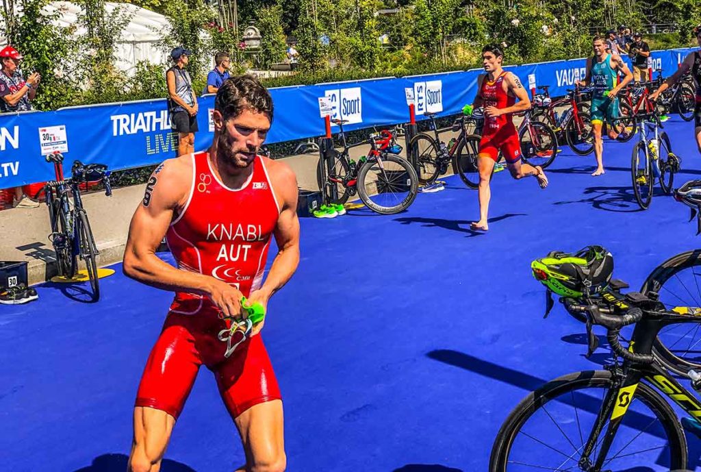 Knabl läuft in Top 20 in Yokohama Luis Knabl beim ITU Grand Final in Lausanne 2019