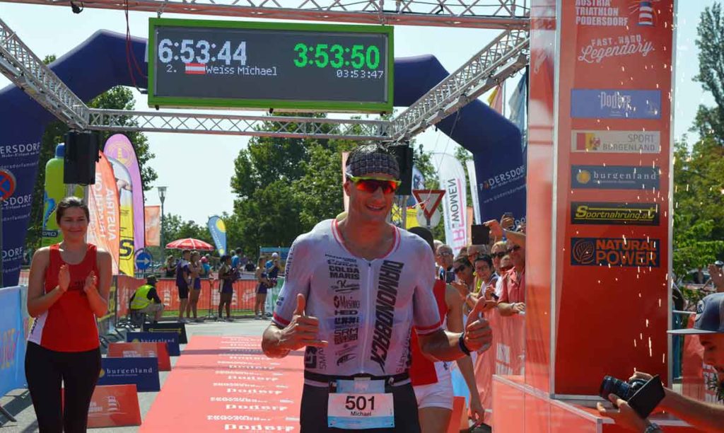 Michael Weiss beim Austria Triathlon Podersdorf